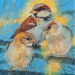 vierkante dubbele wenskaart
met envelop
Loes Botman